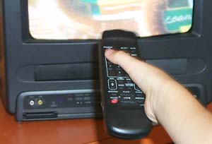 Image of a television remote control