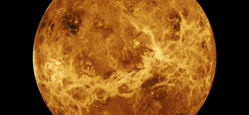 Scientists used radar to peer through Venus' thick clouds and map the planet's surface.