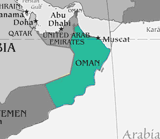 Map of Oman