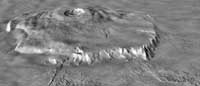 Major Martian Volcanoes from MOLA - Olympus Mons