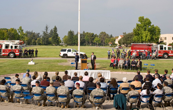 On Sept. 11, 2008 there was a day of remembrance held at NASA Ames Research Center. Pete Worden. Ames Center Director, S. Pete Worden, spoke at the event. 