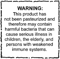 Juice Warning Label Text