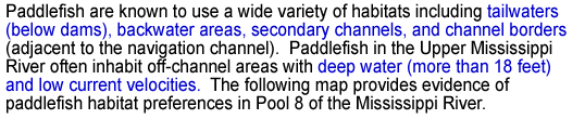 paddlefish habitat