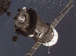 A Supply Ship Docks with the International Space Station