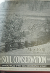 Front Cover of Soil Conservation for May 1948 ( NRCS image by Hermann Postlethwaite — click to enlarge)