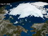 Screen shot of animation of Arctic sea ice from January 1 through September 12