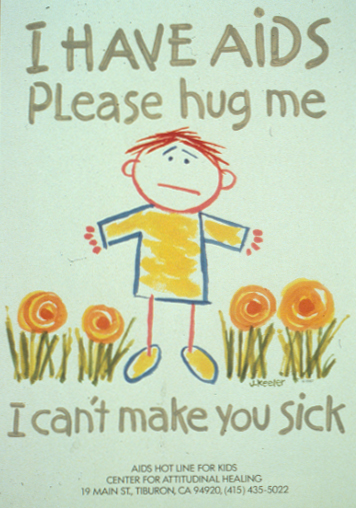 I have AIDS Please Hug Me Poster