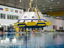 Scale model of the Orion crew exploration vehicle
