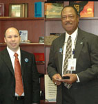 (from left) NRCS Chief Arlen Lancaster and South Carolina NRCS State Conservationist Walt Douglas -- NRCS photo click to enlarge