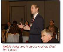 NHGRI Policy and Program Analysis Chief Tim Leshan