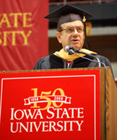On August 4, 2007, Under Secretary for Science Dr. Raymond L. Orbach spoke at the summer graduation ceremony at Iowa State University (ISU), which is celebrating its sesquincentennial.