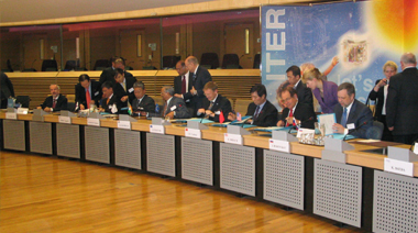 The heads-of-delegation of the seven ITER Parties