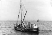 A boat used by Danish fishermen to transport Jews to safety in Sweden during the German occupation. Denmark, date uncertain.