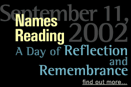 Names Reading: A Day of Reflection and Remembrance