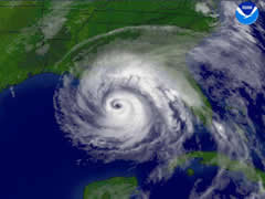 Hurricane Ivan approaches Gulf Coast, 2004