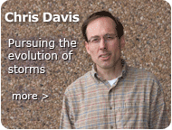 Christopher Davis, Pursuing the evolution of storms