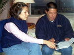 (above left) Crystal Leonetti and past APIO Vice President Manny Weil (NRCS photo)