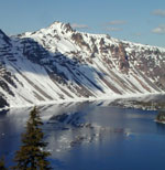 Crater Lake in Winter