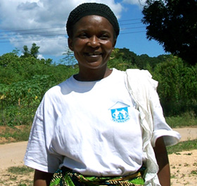 Aisha Ally is a leader in her Tanzanian community in the fight against HIV/AIDS.