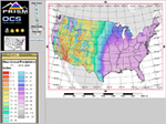 PRISM  map of U.S. mean rainfall