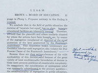 Earl Warren's reading copy of Brown opinion