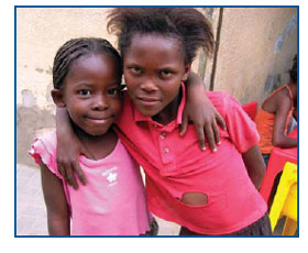 These children benefit from PEPFAR-supported
services at the Bernhard Nordkamp Centre run
by Catholic AIDS Action.