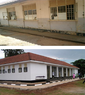 The Mbale Hospital JCRC AIDS Clinic underwent renovations with support from the Emergency Plan, providing the clinic with the capacity to conduct sophisticated tests required in ART management and monitoring that were not previously available.