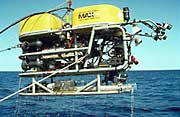 One of NURP's remotely operated vehicles at sea