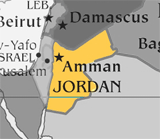 Map of الأردن