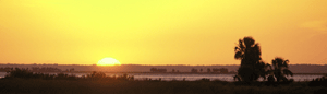 Photograph of a desert sunset
