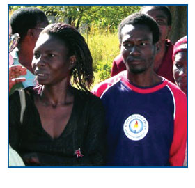 Nyevero and Hubert, beneficiaries of
Emergency Plan support, prove that love
has no bounds for people living with HIV/AIDS.