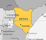 Map of كينيا