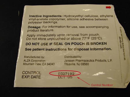 Photo of DURAGESIC 75 mcg/hr product patch pouch