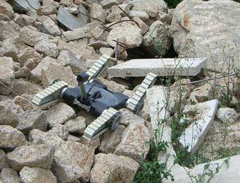 photograph of the urban search and rescue robot