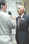 Chief Norm Berg beng interviewed by USDA Radio (NRCS image -- click to enlarge)