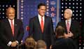 Rudolph Giuliani, Mitt Romney, and John McCain