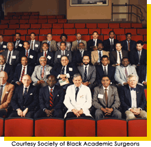 First annual meeting of SBAS at Duke University, 1989. Courtesy Society of Black Academic Surgeons