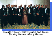 Dr. Scantlebury with other transplant surgeons at the first gathering of African American transplant surgeons in February 2004 hosted by the New Jersey Organ and Tissue Sharing Network. Courtesy New Jersey Organ and Tissue Sharing Network/Tony Graves