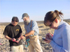 DEVELOP students working on a survey of populations of an invasive plant species in northwestern Nevada in 2004.