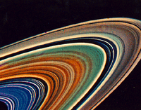 Voyager-2 Saturns Rings
