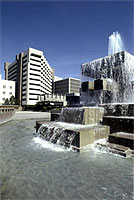 Photo of a fountain at Civic Plaza