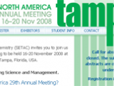 screenshot of SETAC North America 29th Annual Meeting