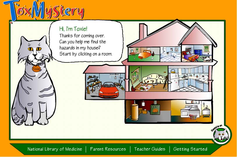 toxmystery home page screen