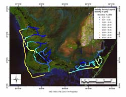 December 2003 Salinity Survey Map