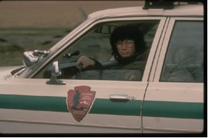 NPS Ranger in Patrol Car