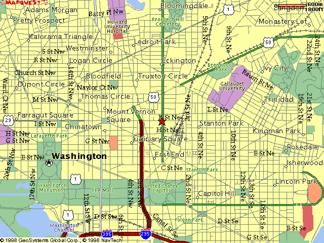 Map of the D.C. Area