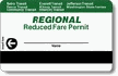 Photo of sample Regional Reduced Fare Permit