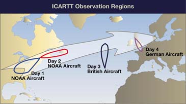 Figure 4: ICARTT Observation Regions