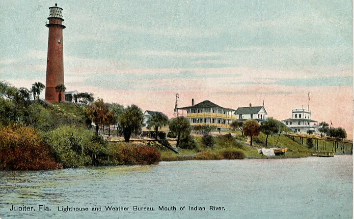 1908 Jupiter Weather Bureau (rightmost building)