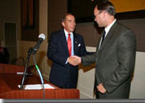 Ambassador Reno L. Harnish, Principal Deputy Assistant Secretary and William ,Dub, Taylor, Chairman of NASEOs Board of Directors sign a Memorandum of Understanding at the National Association of State Energy Officials for the purpose of collaborating in activities related to clean energy technology development. State Dept. photo